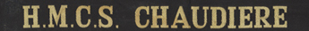 H.M.C.S. Chaudiere